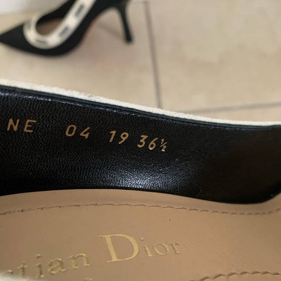 Dior J’ADior black & white heels size 36.5. - Picture 6 of 7